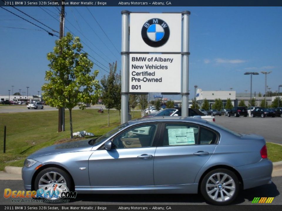 2011 Bmw 3 Series 328i Sedan Blue Water Metallic Beige Photo 1 Dealerrevs Com