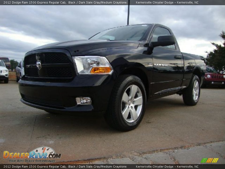 2012 Dodge Ram 1500 Express Regular Cab Black / Dark Slate Gray/Medium Graystone Photo #1