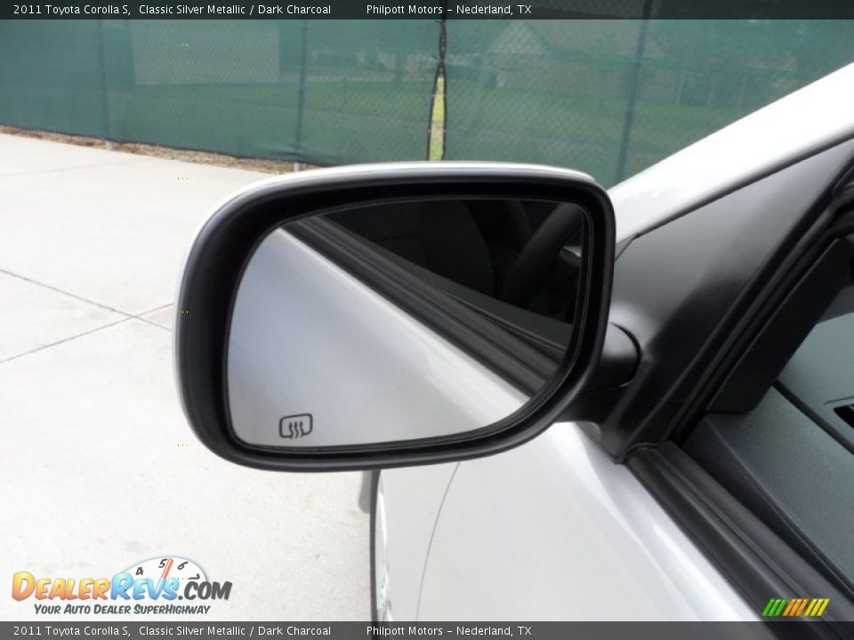 2011 Toyota Corolla S Classic Silver Metallic / Dark Charcoal Photo #13