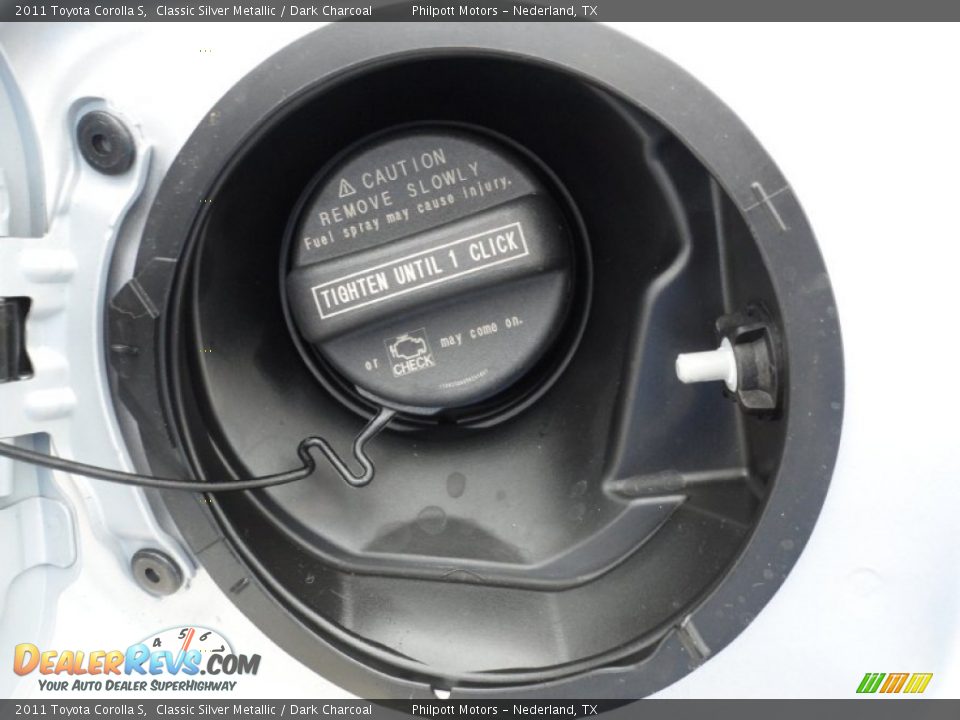 2011 Toyota Corolla S Classic Silver Metallic / Dark Charcoal Photo #14
