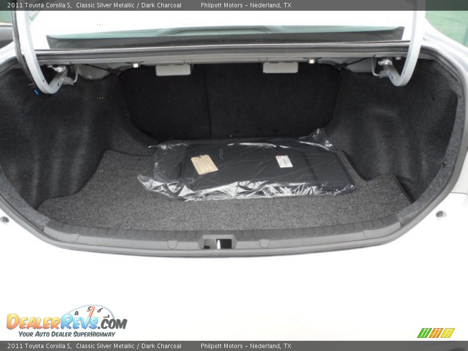 2011 Toyota Corolla S Classic Silver Metallic / Dark Charcoal Photo #17