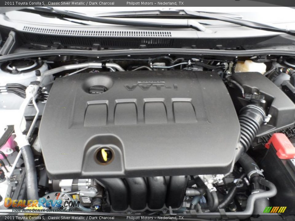 2011 Toyota Corolla S Classic Silver Metallic / Dark Charcoal Photo #18