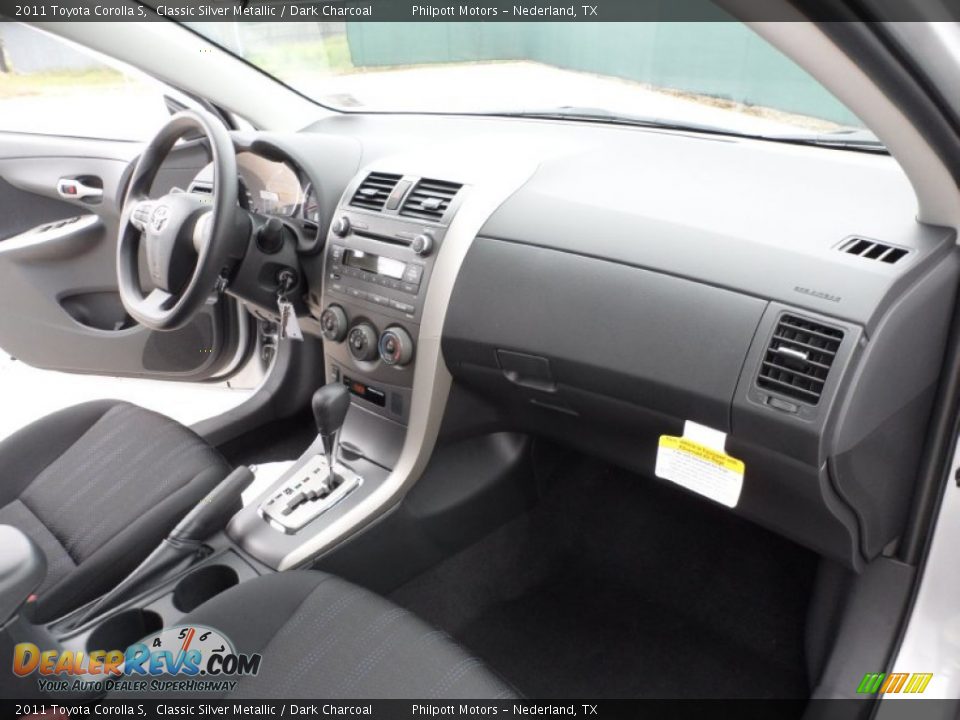2011 Toyota Corolla S Classic Silver Metallic / Dark Charcoal Photo #19