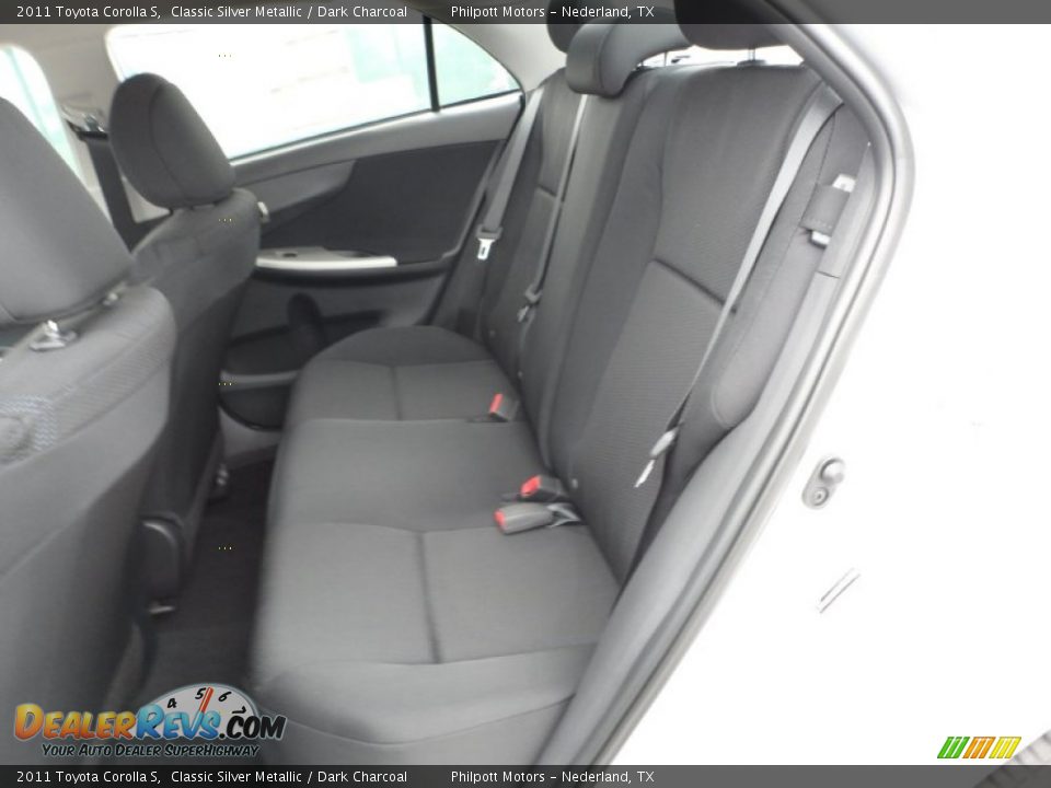 2011 Toyota Corolla S Classic Silver Metallic / Dark Charcoal Photo #21