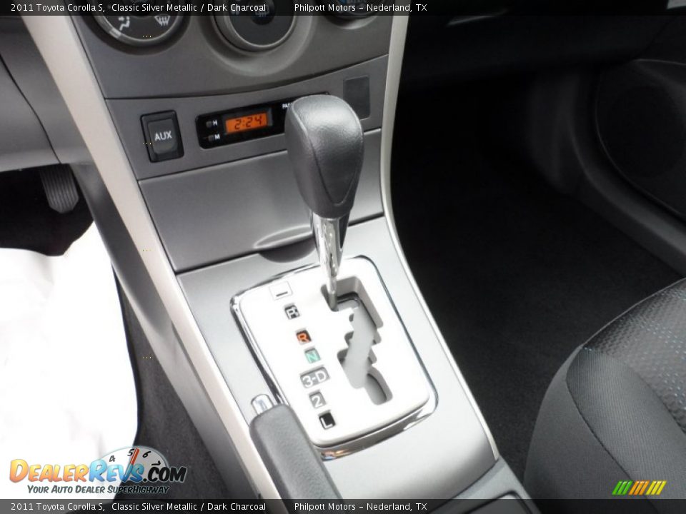 2011 Toyota Corolla S Classic Silver Metallic / Dark Charcoal Photo #30