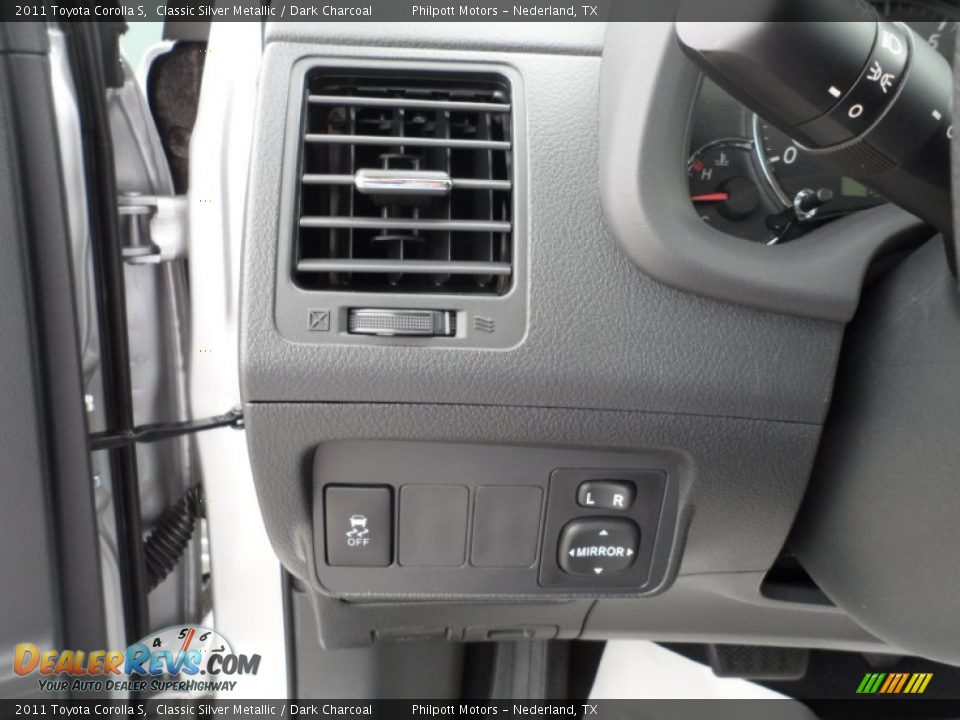 2011 Toyota Corolla S Classic Silver Metallic / Dark Charcoal Photo #33