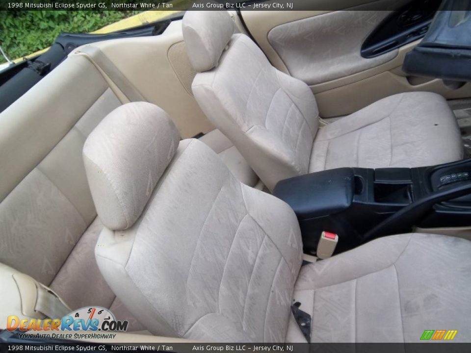 1998 Mitsubishi Eclipse Spyder GS Northstar White / Tan Photo #10
