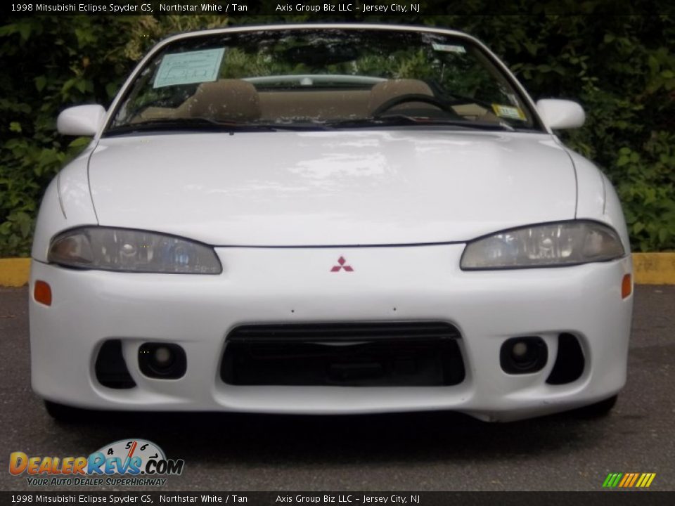 1998 Mitsubishi Eclipse Spyder GS Northstar White / Tan Photo #16