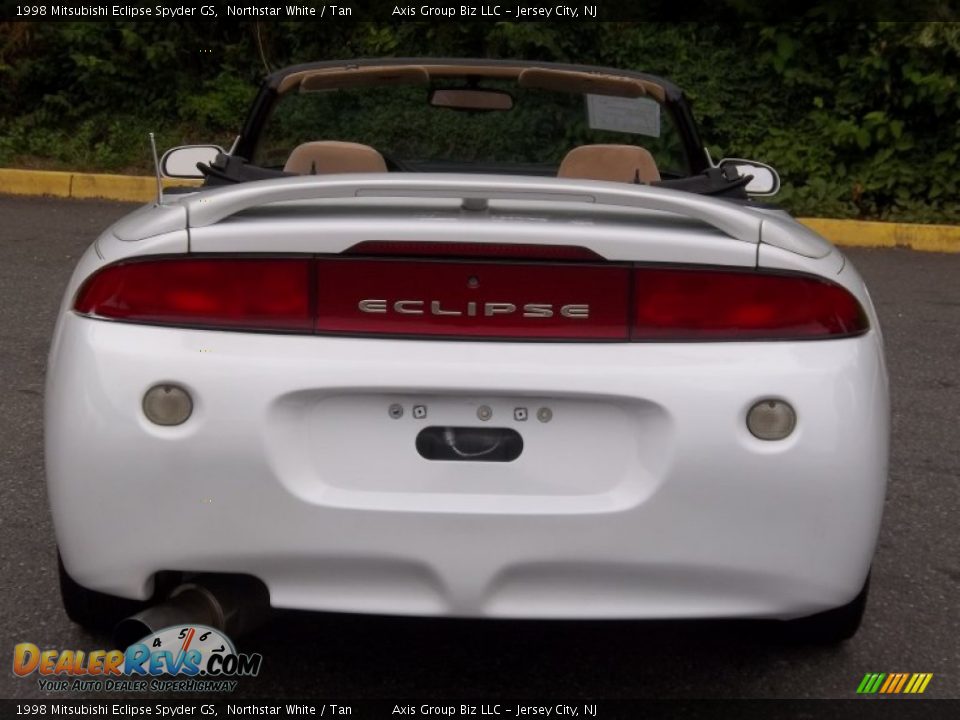 1998 Mitsubishi Eclipse Spyder GS Northstar White / Tan Photo #19