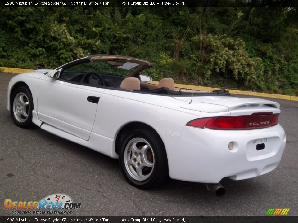 1998 Mitsubishi Eclipse Spyder GS Northstar White / Tan Photo #20
