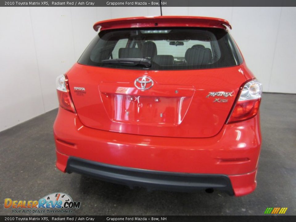 2010 Toyota Matrix XRS Radiant Red / Ash Gray Photo #10