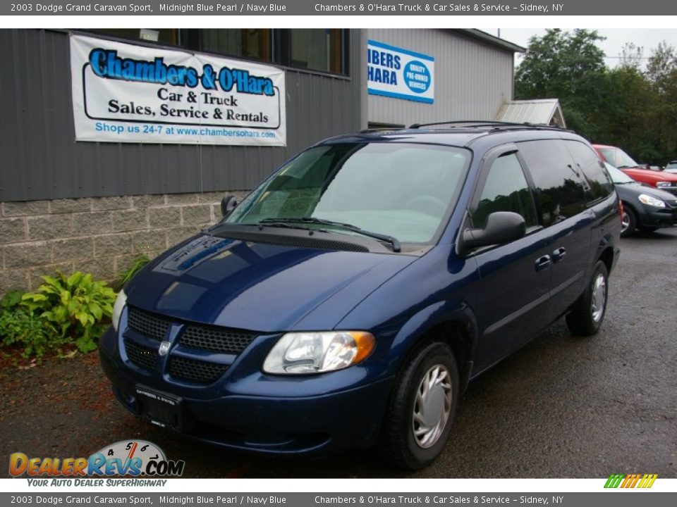2003 Dodge Grand Caravan Sport Midnight Blue Pearl / Navy Blue Photo #1