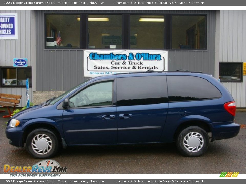 2003 Dodge Grand Caravan Sport Midnight Blue Pearl / Navy Blue Photo #2