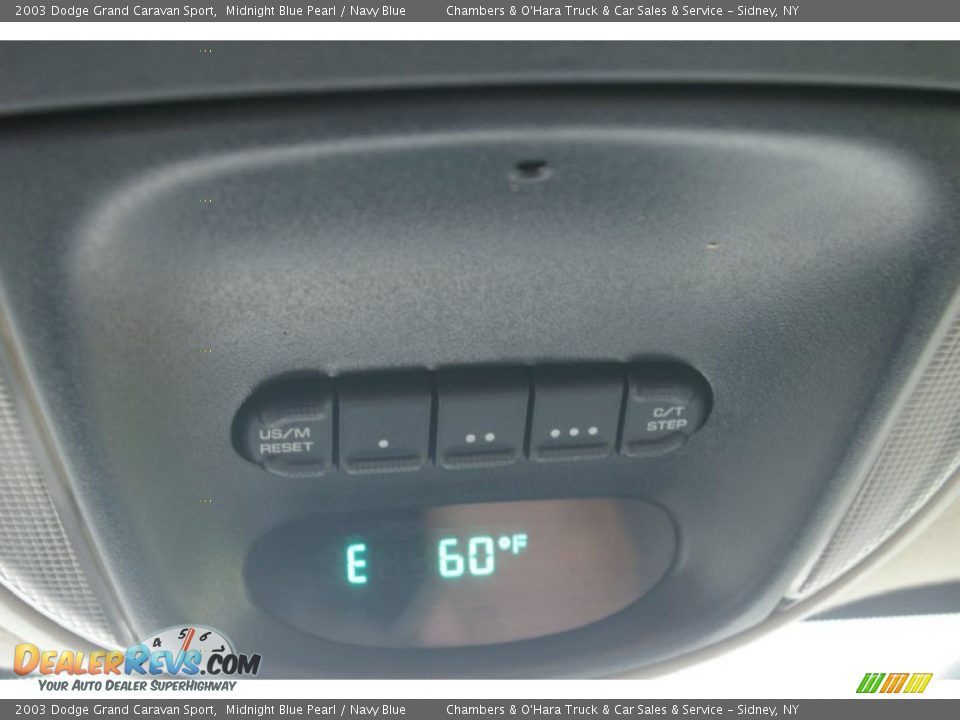 2003 Dodge Grand Caravan Sport Midnight Blue Pearl / Navy Blue Photo #7