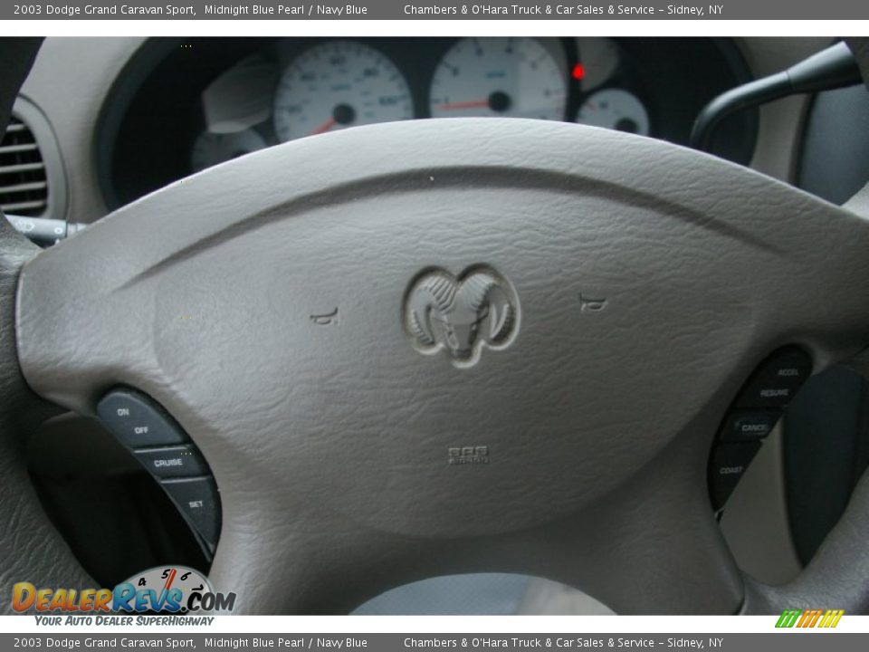 2003 Dodge Grand Caravan Sport Midnight Blue Pearl / Navy Blue Photo #9