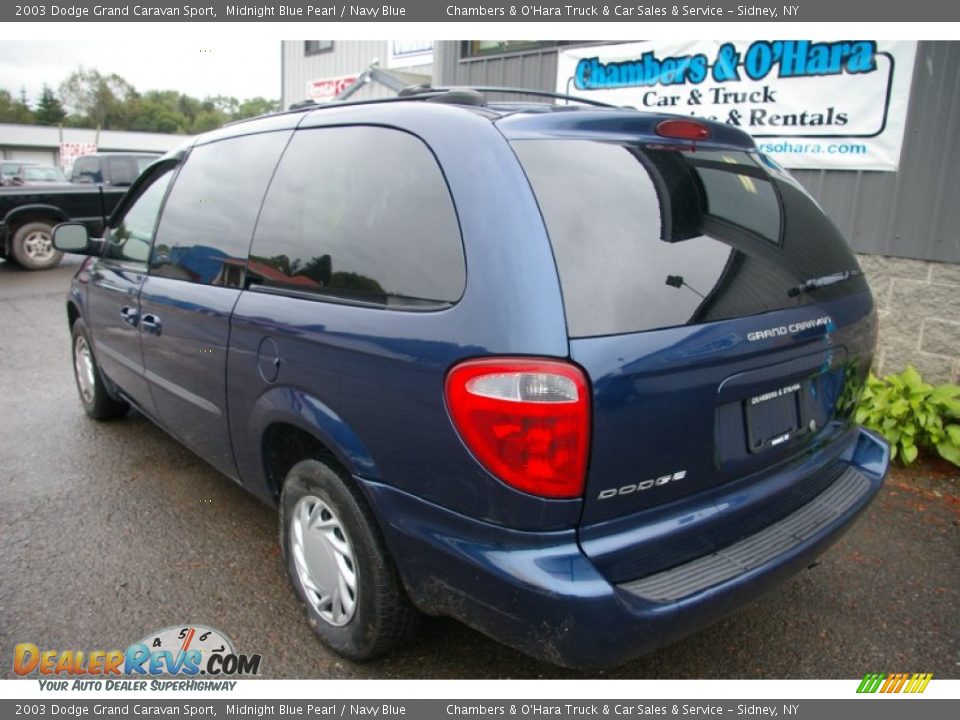 2003 Dodge Grand Caravan Sport Midnight Blue Pearl / Navy Blue Photo #13