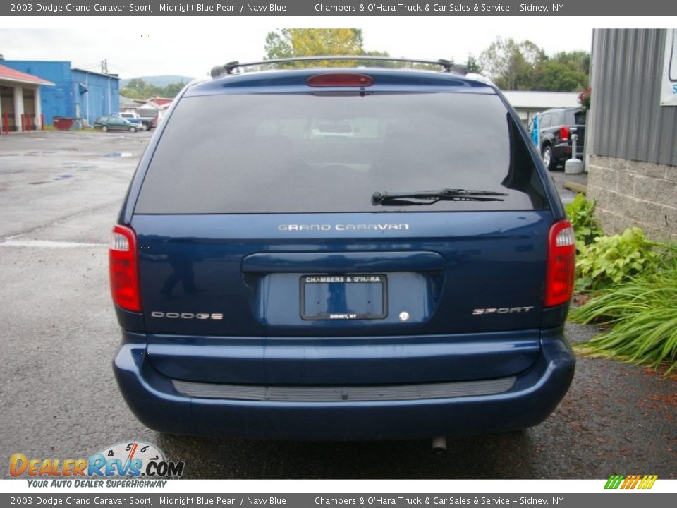2003 Dodge Grand Caravan Sport Midnight Blue Pearl / Navy Blue Photo #14