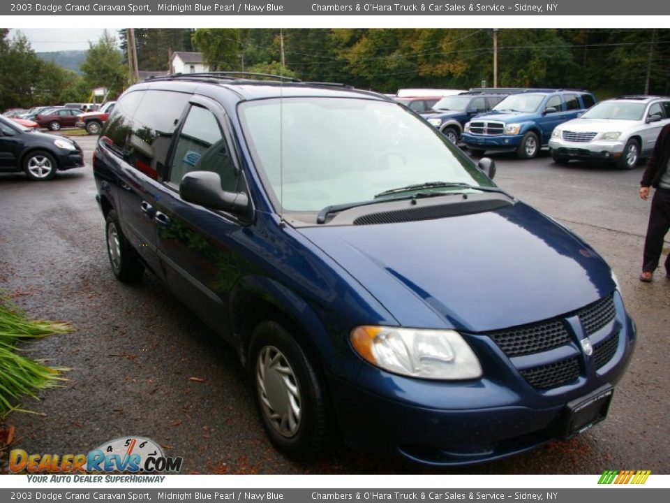 2003 Dodge Grand Caravan Sport Midnight Blue Pearl / Navy Blue Photo #16