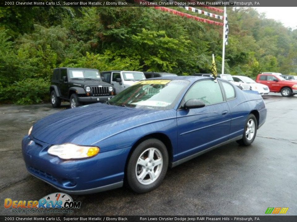 2003 Chevrolet Monte Carlo LS Superior Blue Metallic / Ebony Black Photo #1