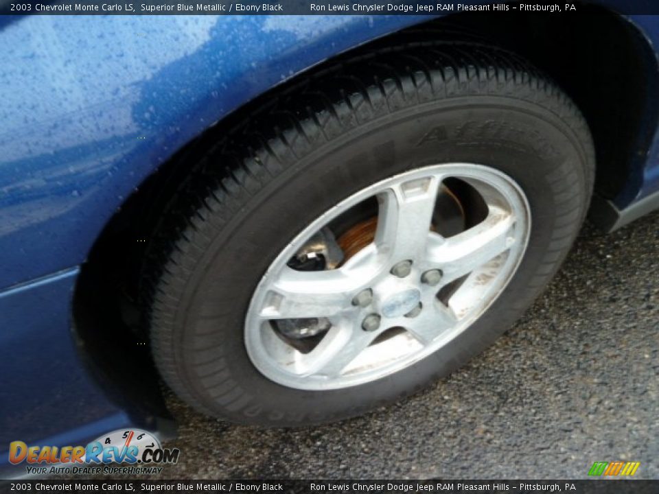 2003 Chevrolet Monte Carlo LS Superior Blue Metallic / Ebony Black Photo #9