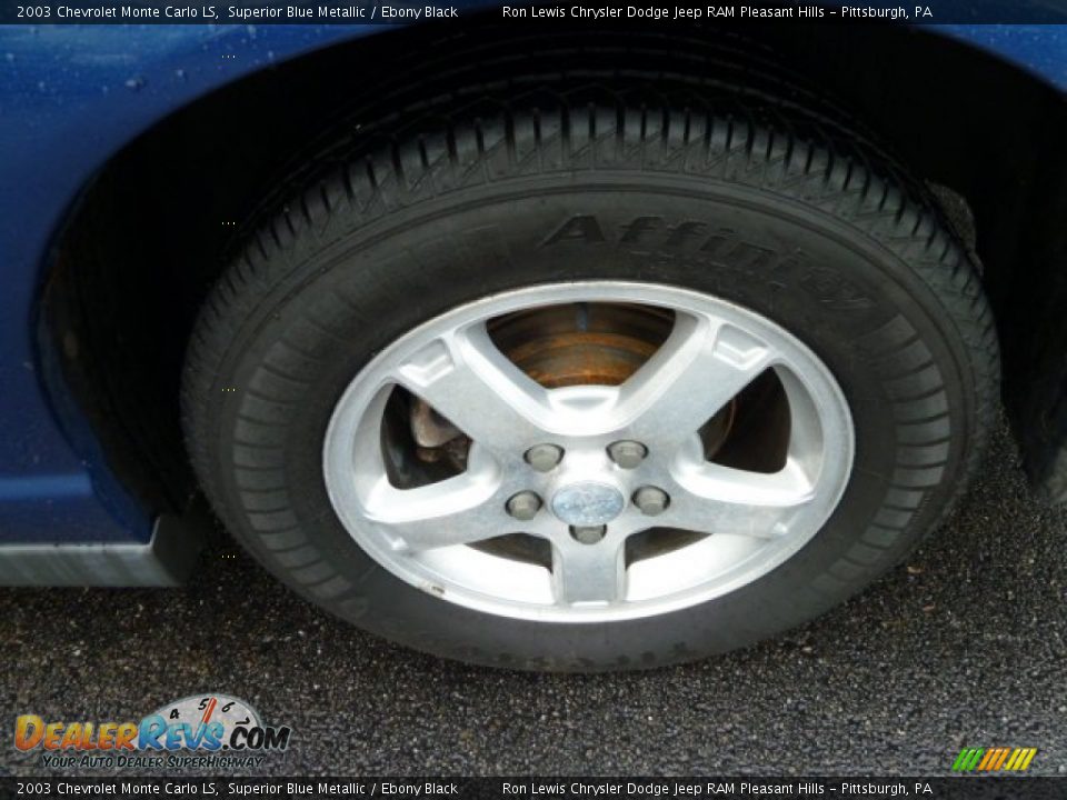 2003 Chevrolet Monte Carlo LS Superior Blue Metallic / Ebony Black Photo #10
