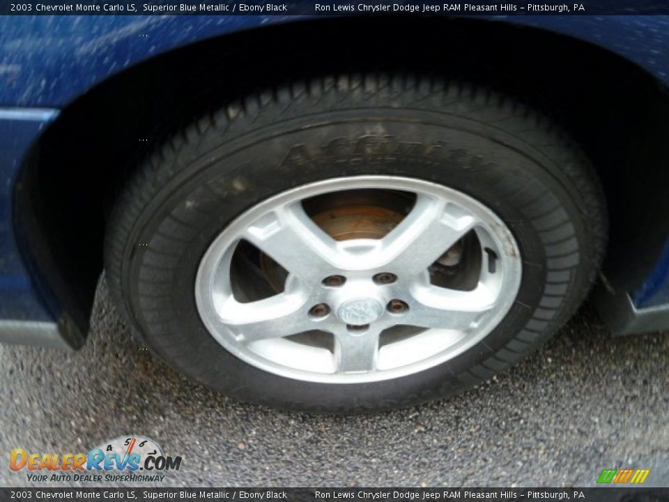 2003 Chevrolet Monte Carlo LS Superior Blue Metallic / Ebony Black Photo #11