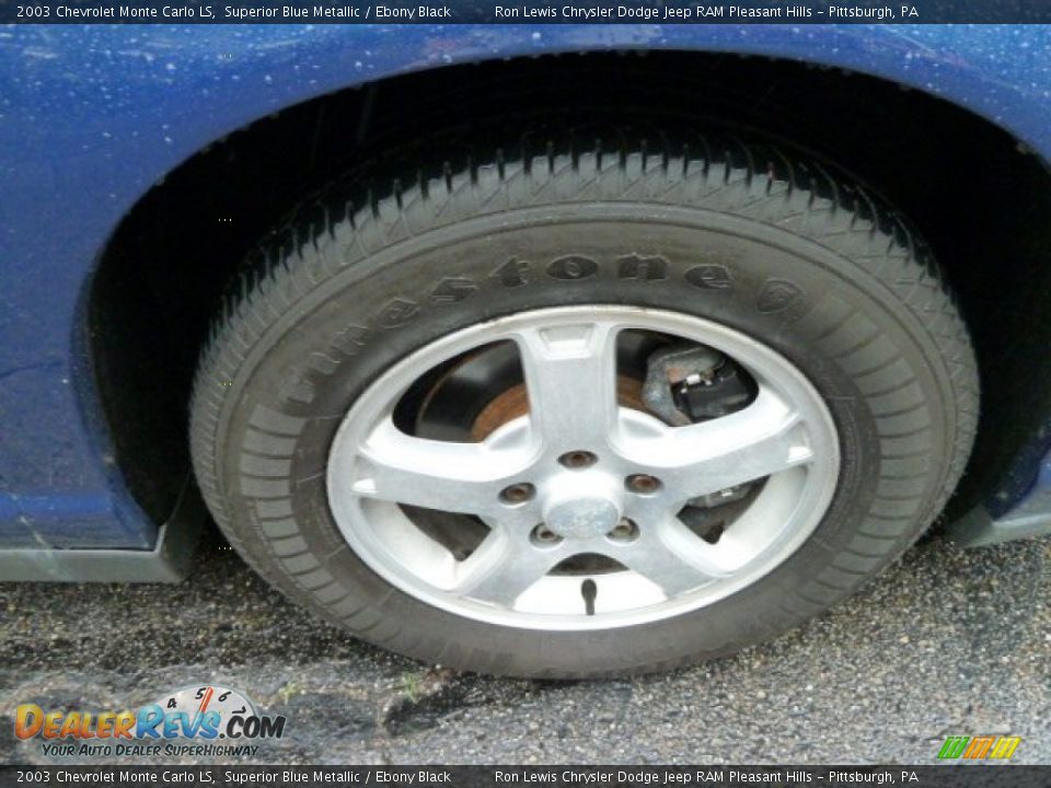 2003 Chevrolet Monte Carlo LS Superior Blue Metallic / Ebony Black Photo #12