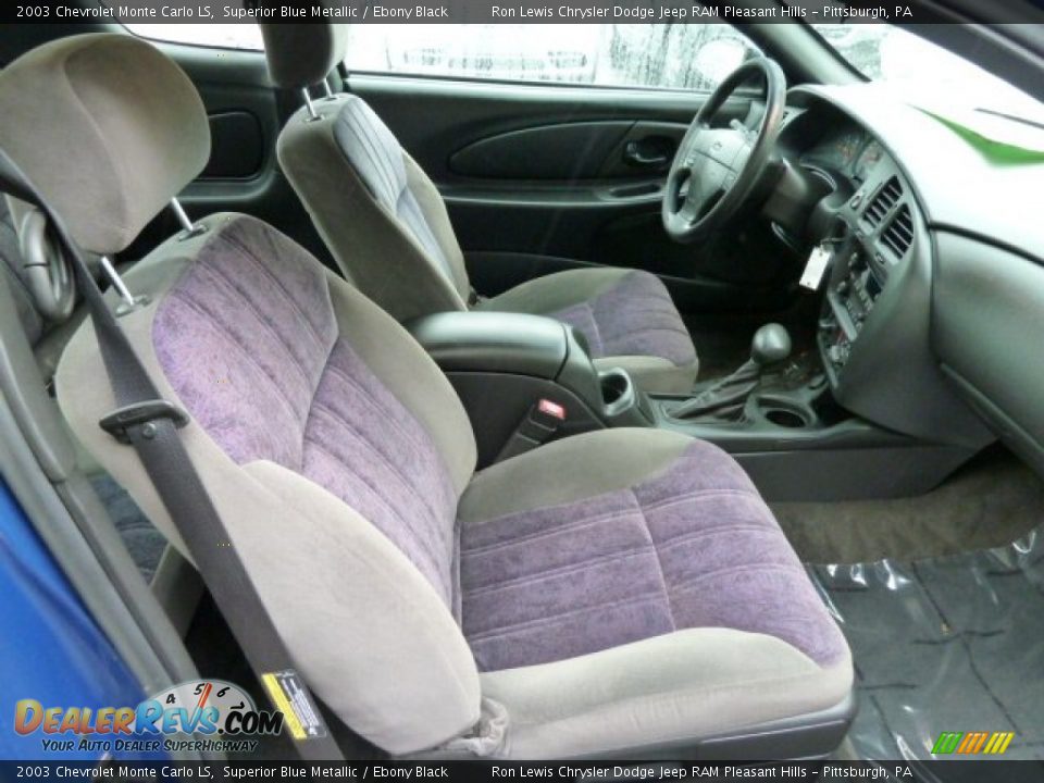 2003 Chevrolet Monte Carlo LS Superior Blue Metallic / Ebony Black Photo #13