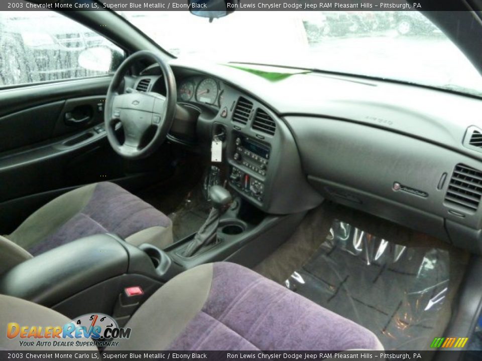 2003 Chevrolet Monte Carlo LS Superior Blue Metallic / Ebony Black Photo #14