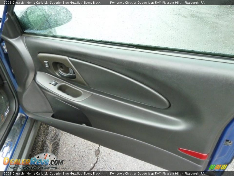 2003 Chevrolet Monte Carlo LS Superior Blue Metallic / Ebony Black Photo #15