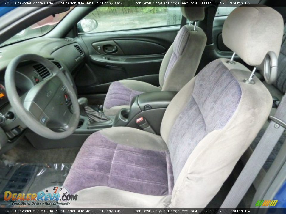 2003 Chevrolet Monte Carlo LS Superior Blue Metallic / Ebony Black Photo #17
