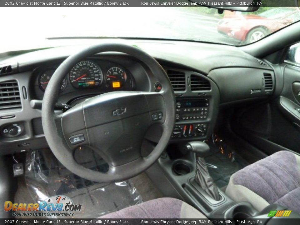 2003 Chevrolet Monte Carlo LS Superior Blue Metallic / Ebony Black Photo #19