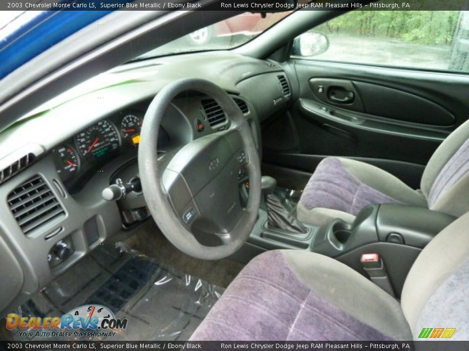 2003 Chevrolet Monte Carlo LS Superior Blue Metallic / Ebony Black Photo #21