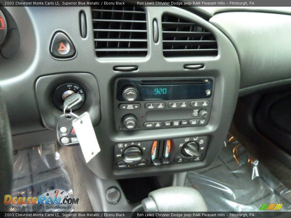 2003 Chevrolet Monte Carlo LS Superior Blue Metallic / Ebony Black Photo #23