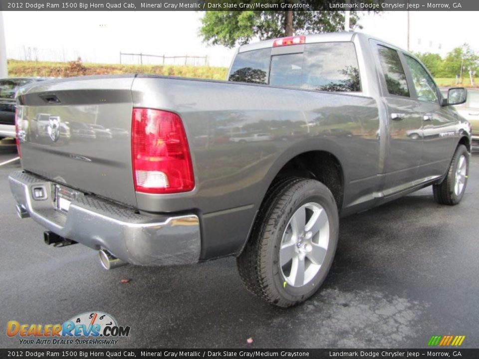 2012 Dodge Ram 1500 Big Horn Quad Cab Mineral Gray Metallic / Dark Slate Gray/Medium Graystone Photo #3