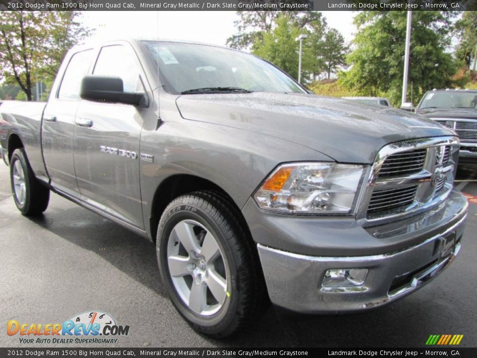 2012 Dodge Ram 1500 Big Horn Quad Cab Mineral Gray Metallic / Dark Slate Gray/Medium Graystone Photo #4