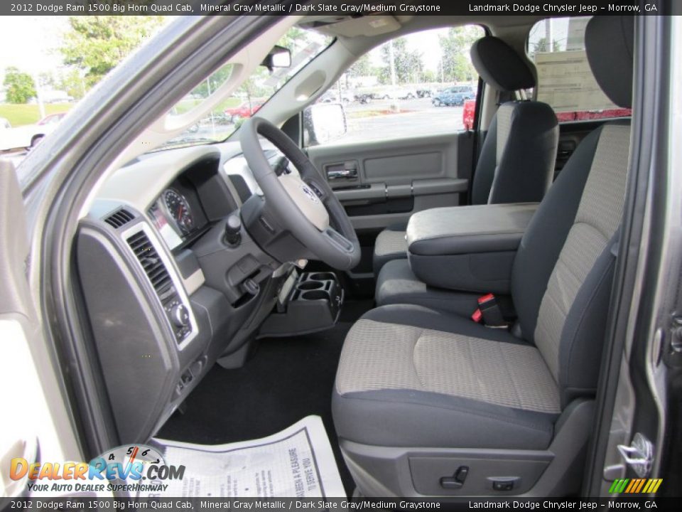 2012 Dodge Ram 1500 Big Horn Quad Cab Mineral Gray Metallic / Dark Slate Gray/Medium Graystone Photo #6