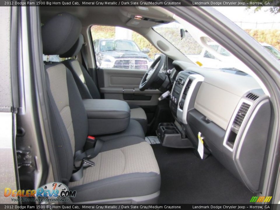2012 Dodge Ram 1500 Big Horn Quad Cab Mineral Gray Metallic / Dark Slate Gray/Medium Graystone Photo #8