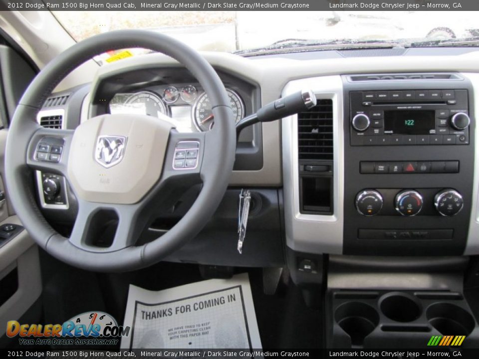 2012 Dodge Ram 1500 Big Horn Quad Cab Mineral Gray Metallic / Dark Slate Gray/Medium Graystone Photo #9