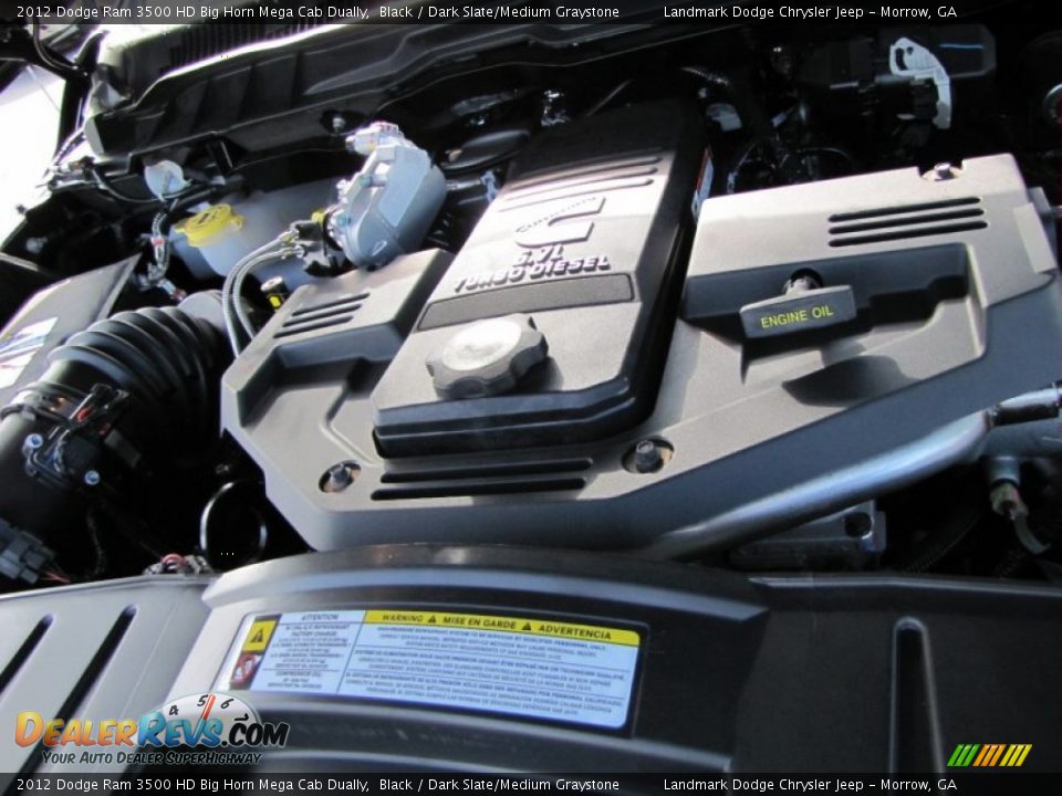 2012 Dodge Ram 3500 HD Big Horn Mega Cab Dually 6.7 Liter OHV 24-Valve Cummins VGT Turbo-Diesel Inline 6 Cylinder Engine Photo #11
