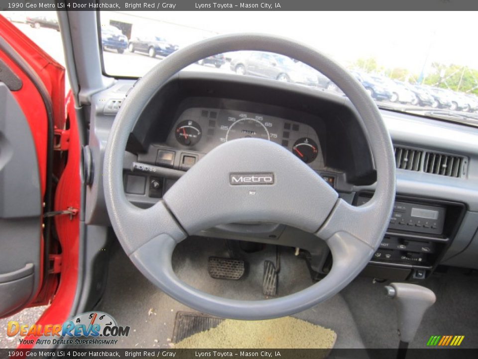 1990 Geo Metro LSi 4 Door Hatchback Steering Wheel Photo #2