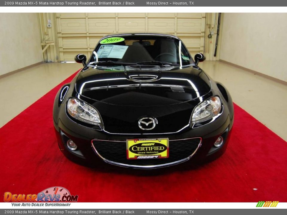 2009 Mazda MX-5 Miata Hardtop Touring Roadster Brilliant Black / Black Photo #2