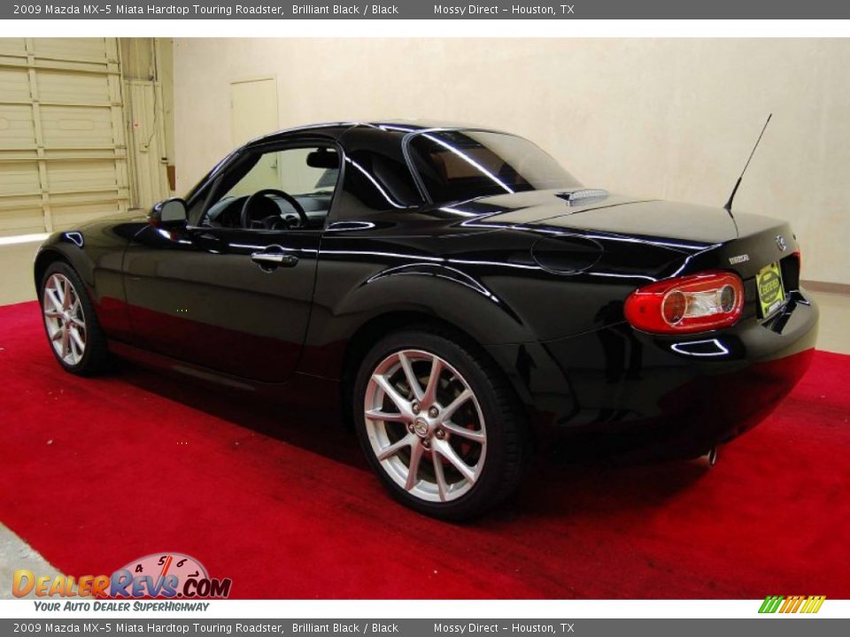 Brilliant Black 2009 Mazda MX-5 Miata Hardtop Touring Roadster Photo #4