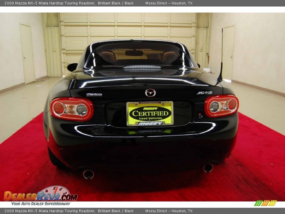 2009 Mazda MX-5 Miata Hardtop Touring Roadster Brilliant Black / Black Photo #5