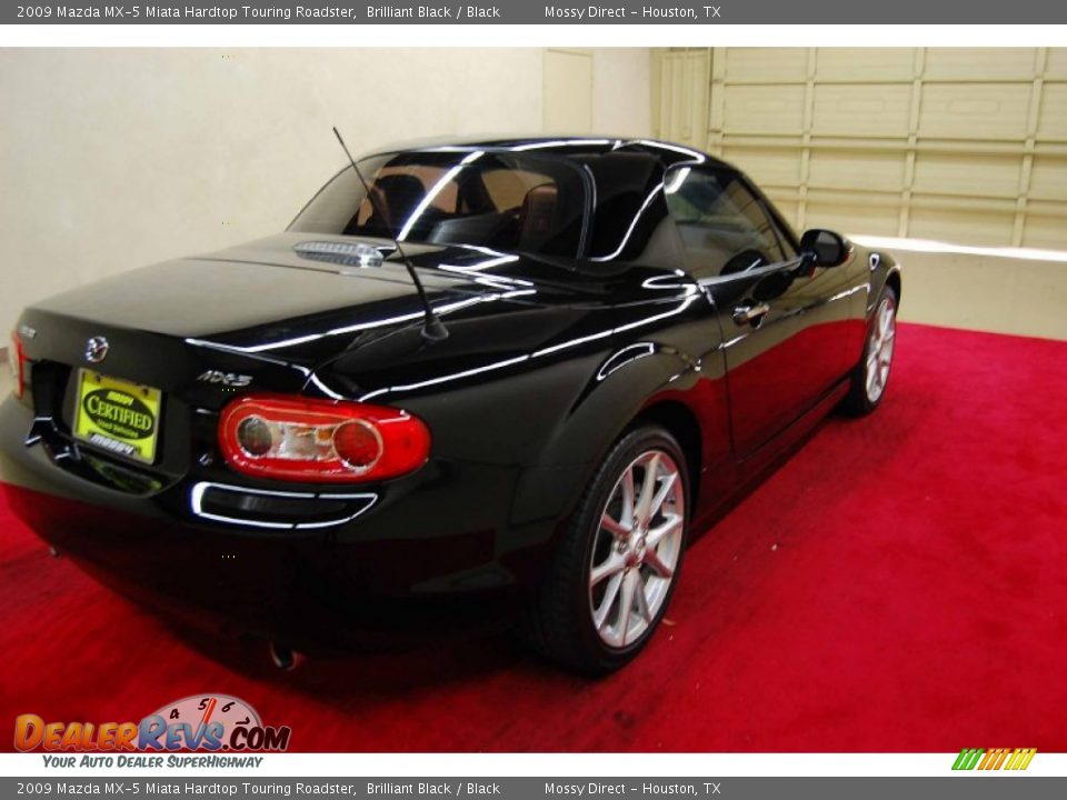 2009 Mazda MX-5 Miata Hardtop Touring Roadster Brilliant Black / Black Photo #6