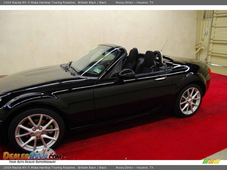 2009 Mazda MX-5 Miata Hardtop Touring Roadster Brilliant Black / Black Photo #9