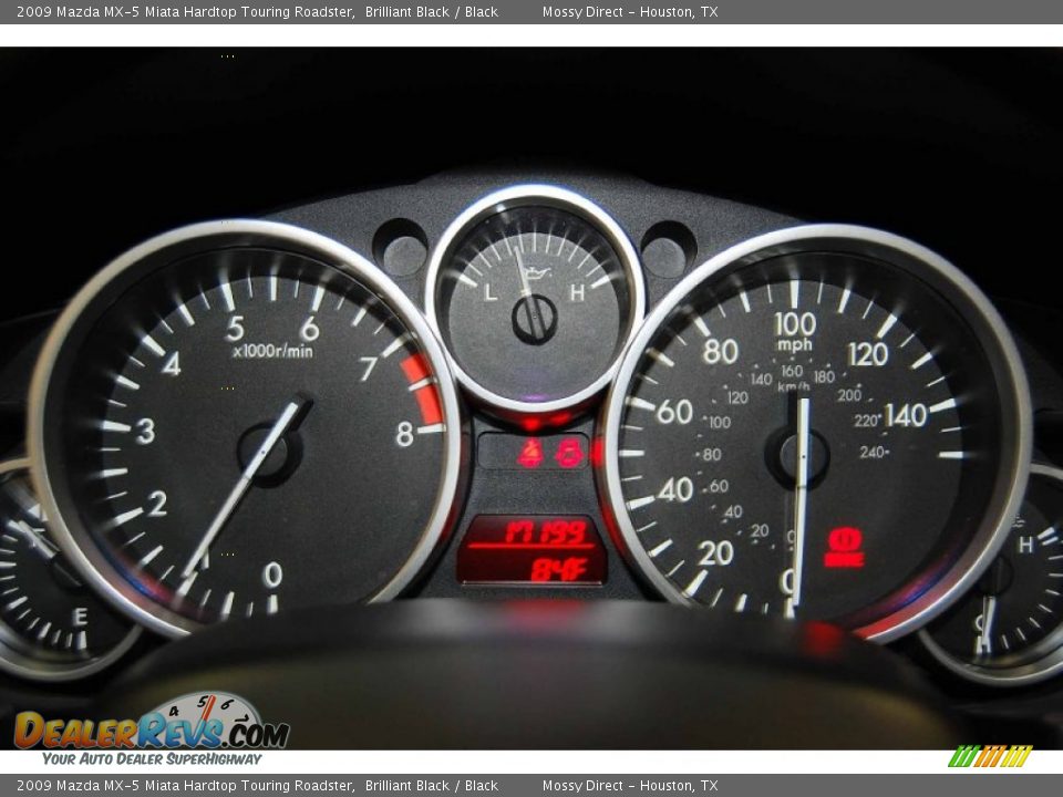 2009 Mazda MX-5 Miata Hardtop Touring Roadster Gauges Photo #20