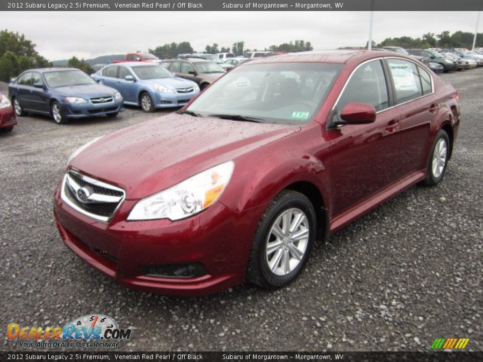 2012 Subaru Legacy 2.5i Premium Venetian Red Pearl / Off Black Photo #3