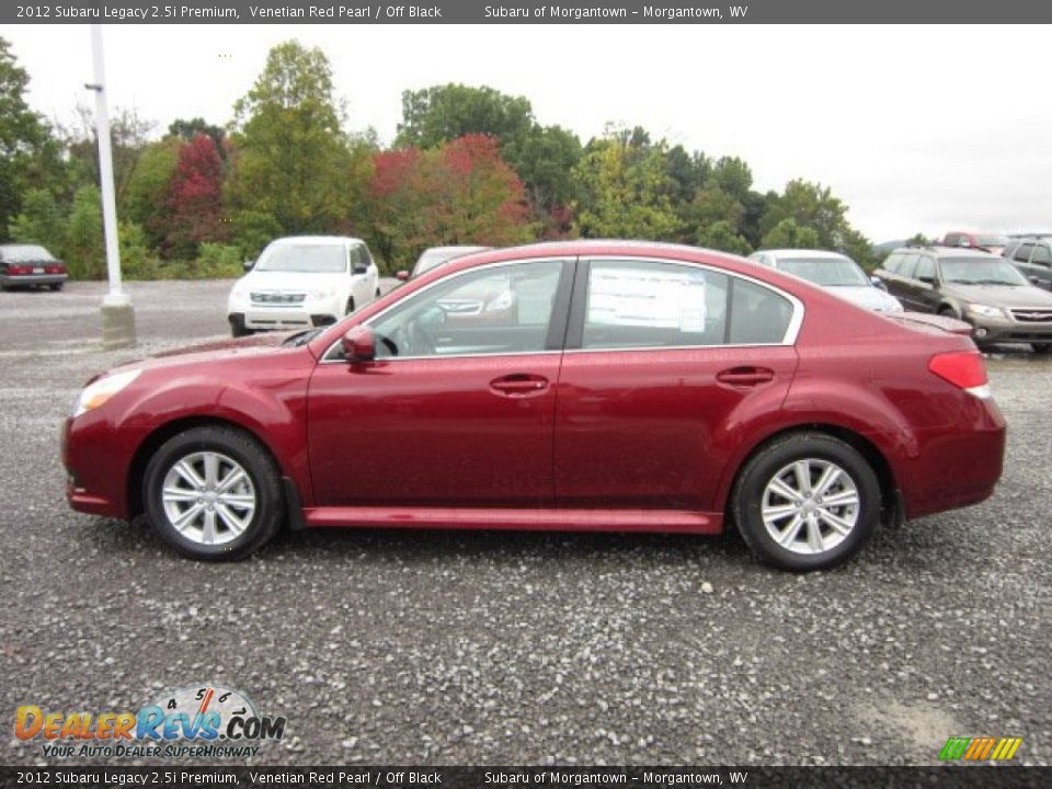 2012 Subaru Legacy 2.5i Premium Venetian Red Pearl / Off Black Photo #4