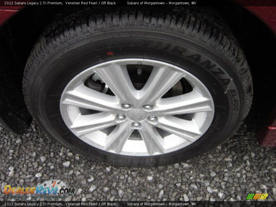 2012 Subaru Legacy 2.5i Premium Venetian Red Pearl / Off Black Photo #8